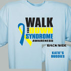 Personalized Down Syndrome Team Walk T-Shirt 34171X